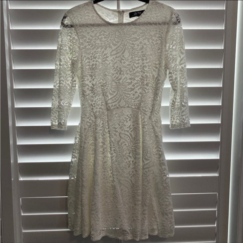 Lulus White Lace Dress